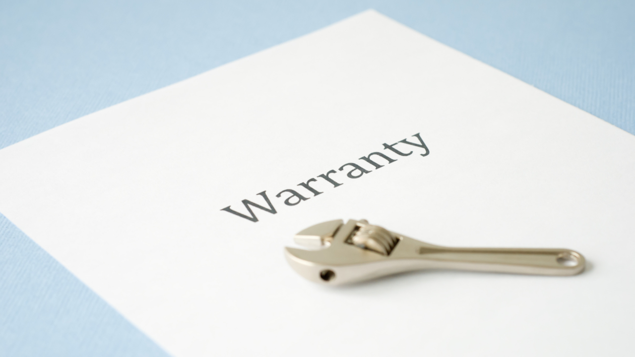 Garage door warranty documents detailing coverage options